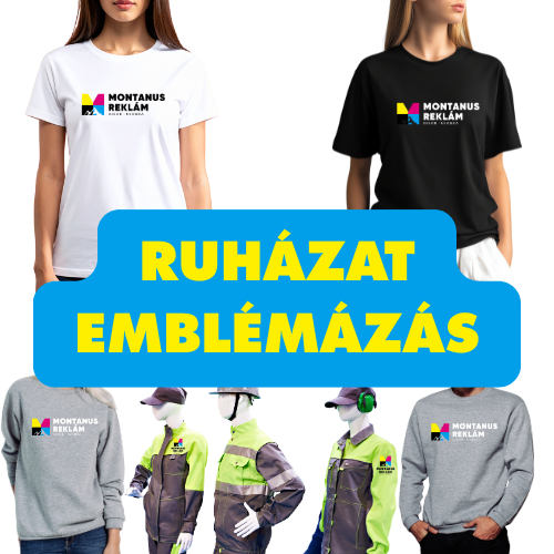 Munkaruha, póló, pulóver és csapatruha tartós, professzionális logózással.