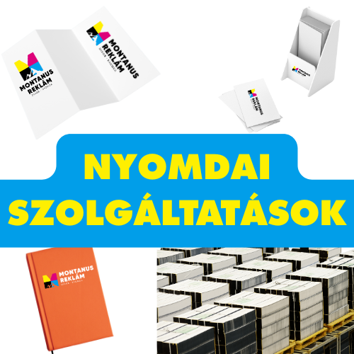 Névjegy, szórólap, katalógus, molinó és roll-up egy helyen, átlátható folyamatokkal.